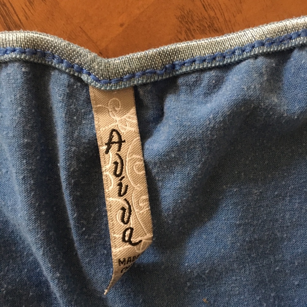 women’s blue tank top